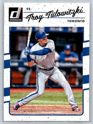 2017 Donruss Troy Tulowitzki Toronto Blue Jays #169 - Image 1 of 2