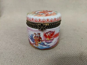 Russian Fairy Tales The Firebird Porcelain Hand Painted Trinket Box Lucy Maxym - Picture 1 of 8