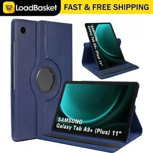 360 Rotating Leather Cover Tablet Case For Samsung Galaxy Tab A9 Plus 11'' 2023 - Picture 1 of 18