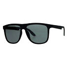 Sa106 Soft Matte Plastic Thin Oversize Horn Rim Sunglasses