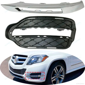 LH Front Fog Light Grille Trim For Mercedes Benz X204 GLK GLK350 GLK250 2013-15 - Picture 1 of 5
