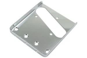 Vintage Telecaster Bridge Plate - Half Satin Chrome - saddles not included - Picture 1 of 2