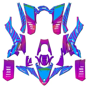Kit de gráficos YFZ 50 TIGRE rosa Senge 2017-2021 compatible con Yamaha - Imagen 1 de 7