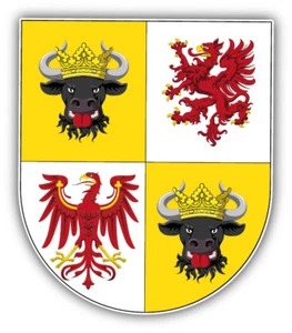 Mecklenburg Vorpommern State Coat Of Arms Germany Car Sticker- 9'', 12'' or 14'' - Afbeelding 1 van 1