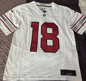 Camiseta deportiva 2XL Marvin Harrison Jr #18 Vapor FUSE blanca Elite Quality Cardinals - Imagen 1 de 13