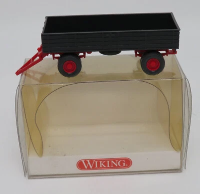 WIKING Ho 1/87 Anhänger Rimorchio Fattoria Farm Nero Vuoto #8790313 Box - Immagine 1 di 4