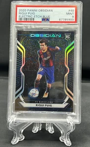 2020-21 Panini Obsidian Electric Etch Blue /30 Riqui Puig #40 PSA 9 - Picture 1 of 2