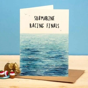 Funny Birthday Card Submarine Finals – Designed and Printed in the UK - Picture 1 of 2