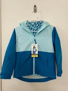 Eddie Bauer Jacket 3 in 1 - with Fleece - Youth Girls Small 7/8 - Bluegreen - Picture 1 of 3