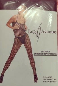Spandex Croché Bodystocking - Picture 1 of 2