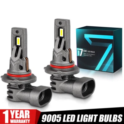 2x 9005 HB3 LED HEADLIGHT BULBS REPALCE KITS 6500K 20000LM 100W HIGH/LOW BEAM - Image 1 of 4