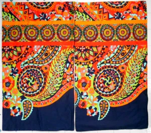 2er Set Josie Natori Vintage Boho Baumwolle Kissenbezug Bunt 20x36" EUC - Bild 1 von 7