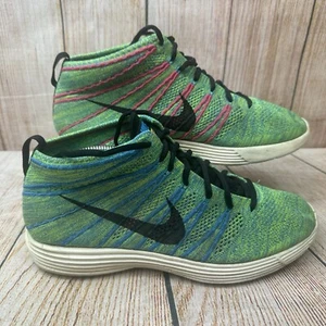 Nike Lunar Flyknit Chukka Volt Size Uk 9.5 (554969-407) - Imagen 1 de 9