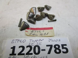 Lot Of 9 Original Ettco #1E Visi-Grip Tap Chuck Jaws With 2 Springs Brand New! - Picture 1 of 2