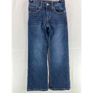 Old Navy Boy Youth Jeans Denim  Size 6 Blue Straight Droit Adjustable Waistband  - Picture 1 of 8