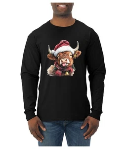 Linda Camisa Esponjosa Navidad Vaca Fea Navidad Para Hombre Manga Larga - Imagen 1 de 11