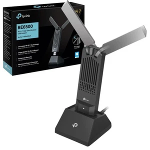 BE6500 Wi-Fi 7 High Gain Wireless USB Adapter, Tri-Band, MLO, Broader Coverage,O - Picture 1 of 8