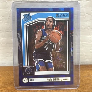Rob Dillingham 2024-25 Donruss scacchiera blu Rated Rookie SP colore corrispondente /49 - Foto 1 di 2