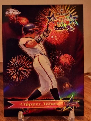 1997 Topps Chrome - Chipper Jones All-Star Refractor Braves - Image 1 of 2
