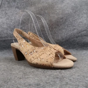 Munro Shoes Womens 5.5 Sandals Slingback Heel Open Toe Comfort Fashion Rochelle - Picture 1 of 16