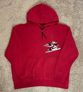 Jordan 1 Retro Jumpman Holiday Hoodie Herren XL Rot Schuhe Sweatshirt Nike 2022 - Bild 1 von 11