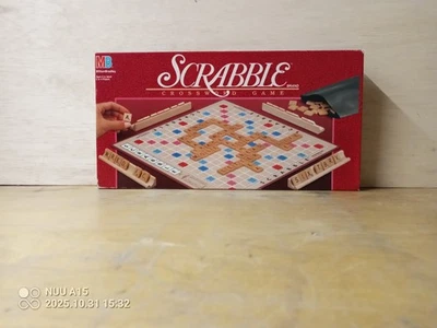 1989 Scrabble Crossword Game, Complete 100 Wood Tiles, Used - Image 1 of 4