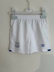 Umbro Everton kids white football shorts size 18-24 months - Picture 1 of 7