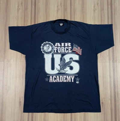 Camiseta de Colección XXL Hecha en EE. UU. Academia de la Fuerza Aérea Falcons Jostens Ropa Deportiva Foto 1 de 4