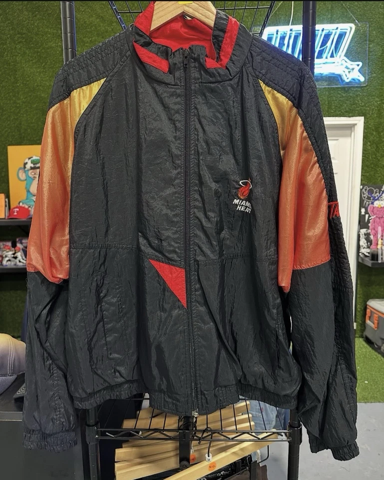 Куртка ветровка Miami Heat ретро цветной блок размер XL - Изображение 1 из 1