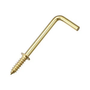 2.1" gancio occhiello autofilettante ganci appendiabiti piastra dorato 100pz - Foto 1 di 3