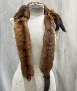 Chal de visón vintage Kalins Fur Fashions ciudad sioux - Imagen 1 de 5