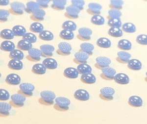 Hotfix Ceramic Stones BLUE 4mm Blau zum aufbügeln  Strass Halbperlen  - Picture 1 of 18