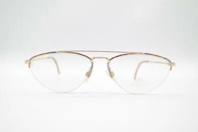 Vintage Rodenstock R 7094 Gold Copper Violet Half-Rim Glasses Frame NOS - Image 1 of 4