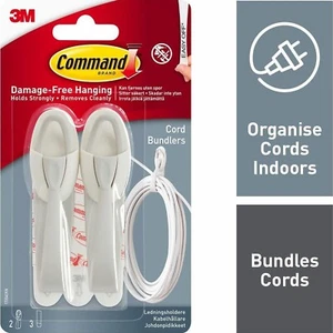 3M Command Cord Bundler Medium 2 Bundler & 3 Medium Strips 900g Haltekraft - Bild 1 von 8