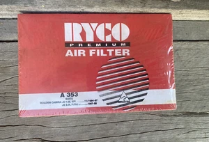 Air Filter A353 For Holden Camira Ryco JD 1.8L EFI 84-87 JE 2.0L F/Inj 87-1989 - Picture 1 of 4