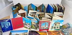 Postcards FOLD OUT attraction CARD LOT France Paris Taramina Ravenna Italy 1950 - Picture 1 of 17