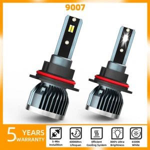 9007/HB5 LED Headlight Bulbs Kit High/Low Beam Super Bright 6000K Cold White - Picture 1 of 10