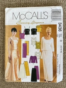 McCalls 3436 Evening Elegance 12 14 16 Tops Skirts Stoles Sewing Pattern 2001 - Picture 1 of 2
