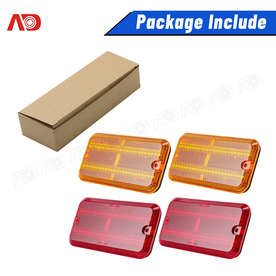  Marcador lateral LED para 85-95 Chevy G10 G20 GMC G1500 G2500 85-96 P30 P3500 P20 Foto 1 de 4