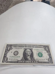 2017A $1 BIRTHDAY/ANNIVERSARY NOTE NOVEMBER 2 1950 - Picture 1 of 2