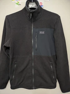 Hellly Hansen Jacket Mens M BLK Daybreaker Zip Mock Neck Fleece Pockets Outdoor - Picture 1 of 17