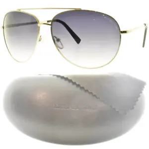 NEW!! Michael Kors M3403S 045 Aviator Full Rim Silver Womens Sunglasses - Picture 1 of 7