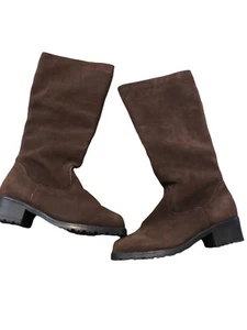 Sporto Brown Leather/Suede Riding Boots, Size 9.5, Knee High - Picture 1 of 9