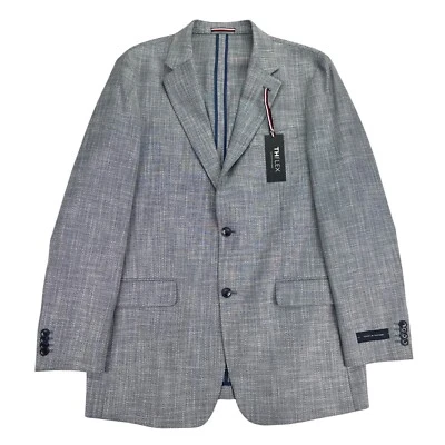 Abrigo deportivo Tommy Hilfiger para hombre TH Flex Gene ajuste moderno azul 42L Foto 1 de 4