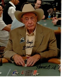 Foto firmada por DOYLE BRUNSON 8x10 WPT POKER con holograma certificado de autenticidad - Imagen 1 de 2