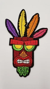 AKU AKU iron on or sew on Patch Crash Bandicoot playstation - Picture 1 of 2