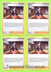 4x Marnie x4 - NM 169/202 Playset Non Holo Deck Exclusive Pokemon Sword & Shield - Picture 1 of 1