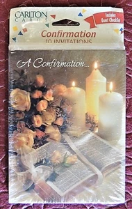 10pk Confirmation Celebration Invitation Cards & Envelopes American Greetings  - Picture 1 of 1