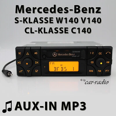 Mercedes Audio 10 BE3200 MP3 AUX-IN W140 Radio S CL Klasse C140 Kassettenradio - Bild 1 von 4