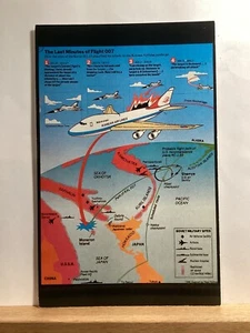 Last Minutes of Korean Air Lines Flight 007 Downed by USSR: - Vintage Postcard - Picture 1 of 3